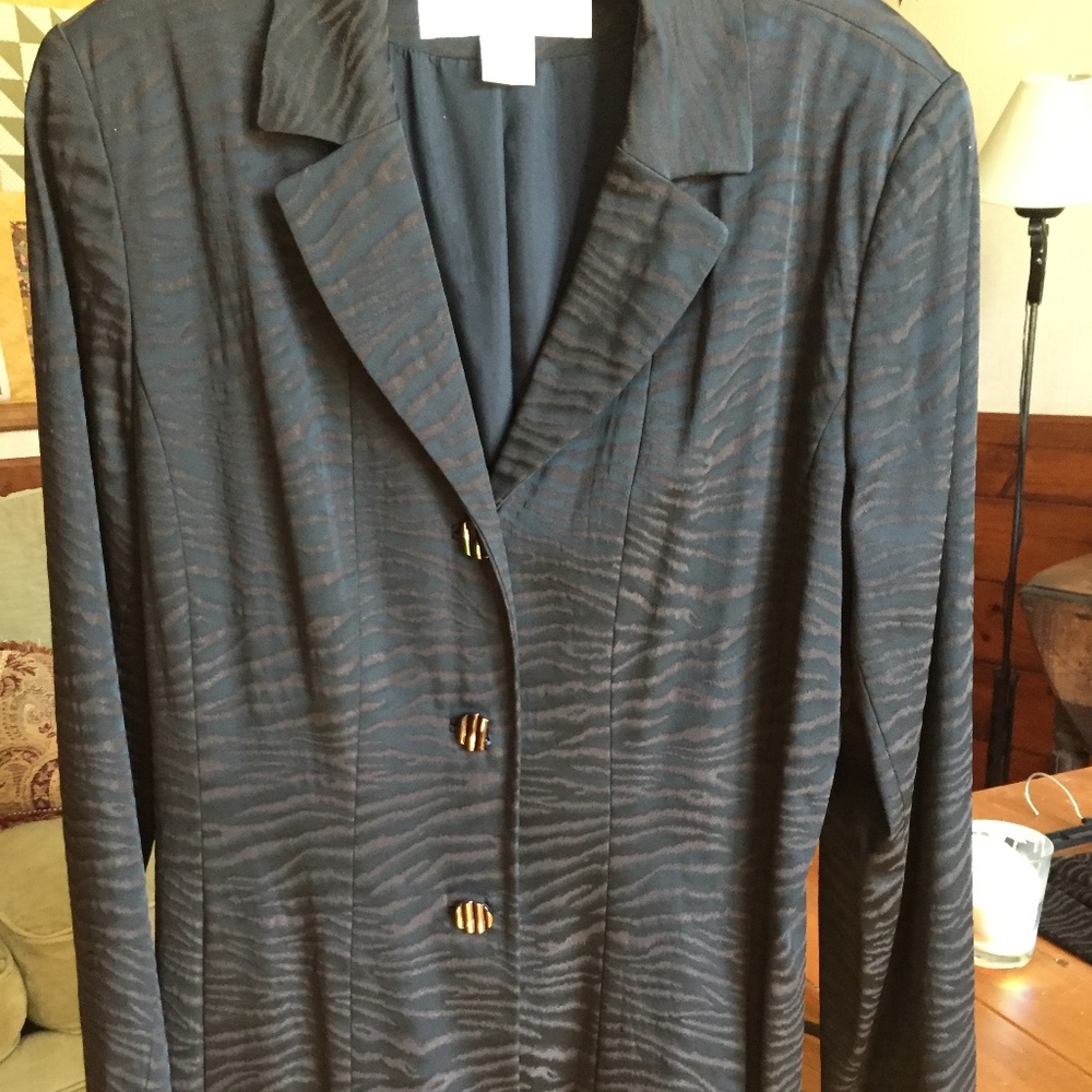 Doncaster zebra print blazer and skirt